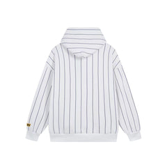 Drew House Mascot Stripe Smiley Logo Unisex Oversized Fleece Hoodie