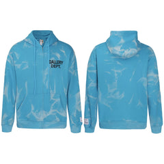 GALLERY DEPT TIE DYE ZIP UP HOODIE NAVY