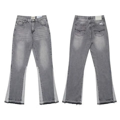 Gallery Dept Grey Splice Flare Jeans