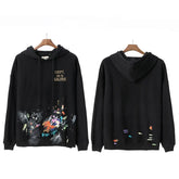 GALLERY DEPT PAINT SPLATTER HOODIE BLACK