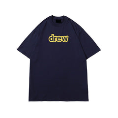Drew House Classic Logo Tee, Navy Blue