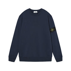 Stone Island Compass Badge Navy Crewneck Sweatshirt