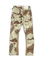GALLERY DEPT DESERT CAMO CARPENTER FLARE PANTS LEOPARD PANEL