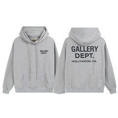 GALLERY DEPT HOLLYWOOD CA LOGO HOODIE BLACK