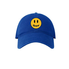 Drew House Smiley Face Baseball Cap, Royal Blue