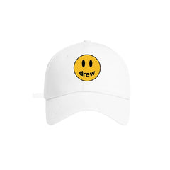 Drew House Smiley Face Baseball Cap, White