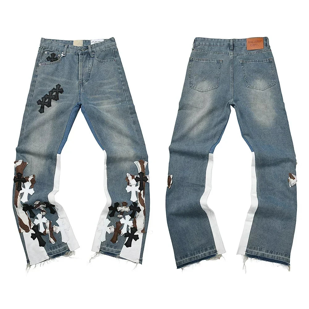 Gallery Dept Artwork Patchwork Flare Jeans