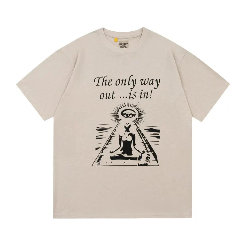 GALLERY DEPT THE ONLY WAY OUT IS IN GRAPHIC TEE