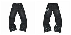 Gallery Dept Black Paint Splatter Denim Jeans