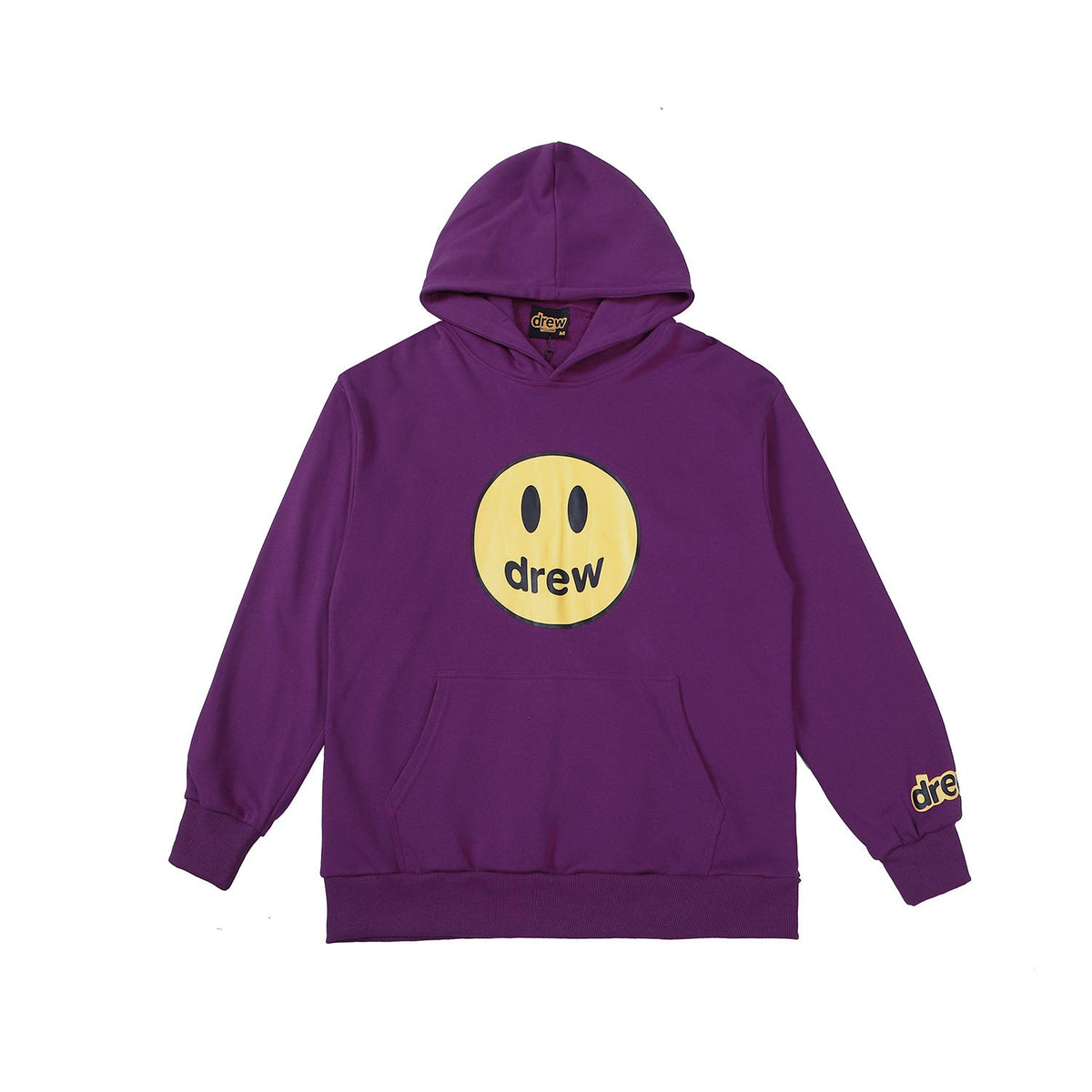 Drew House Mascot Smiley Logo Magenta Purple Unisex Oversized Fleece Hoodie