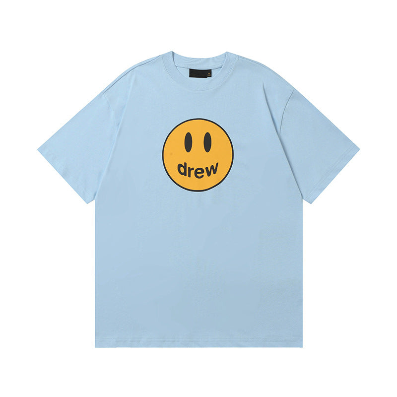 Drew House Smiley Face Tee, Baby Blue