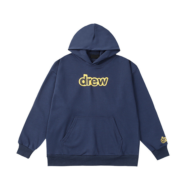 Drew House Classic Logo Royal Blue Unisex Oversized Fleece Hoodie