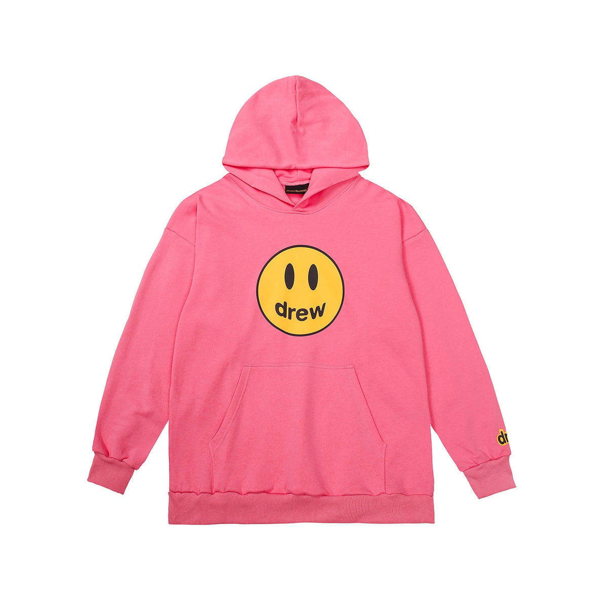 Drew House Mascot Smiley Logo Hot Pink Unisex Oversized Fleece Hoodie