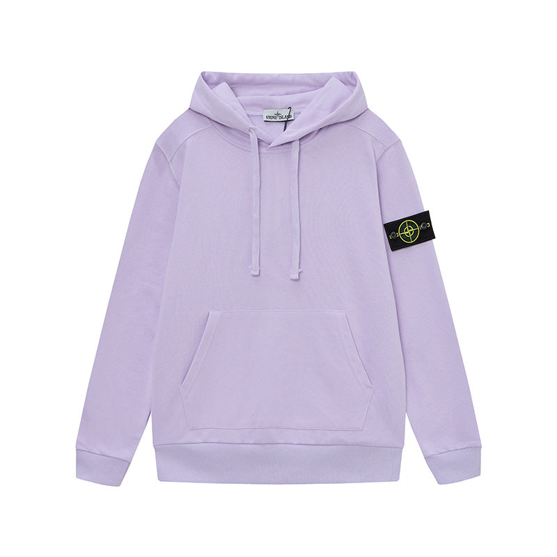 Stone Island Classic Patch Hoodie, Lavender