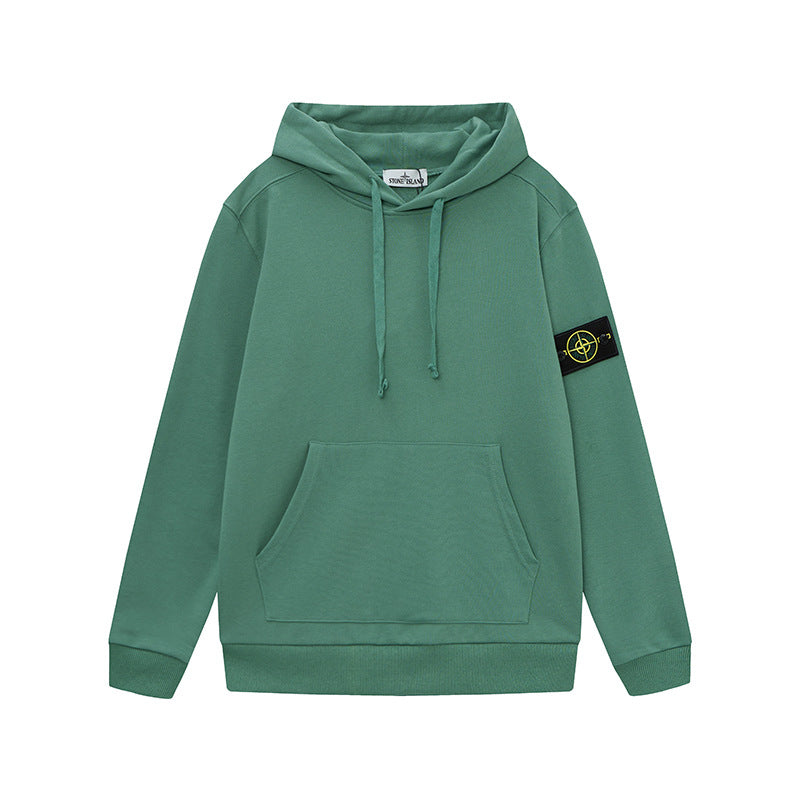 Stone Island Classic Patch Hoodie, Sage Green
