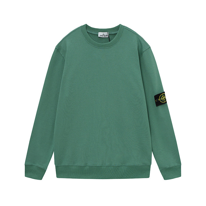 Stone Island Classic Patch Crewneck, Sage Green