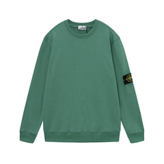 Stone Island Classic Patch Crewneck, Sage Green